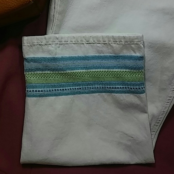 White Denim CAPRIS 100% Cotton 16 - Picture 2 of 5